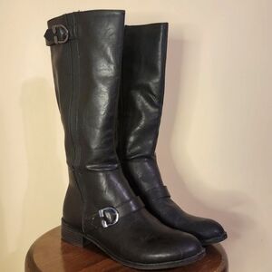 Womens Black LifeStride Riding Style Boots  size 8.5